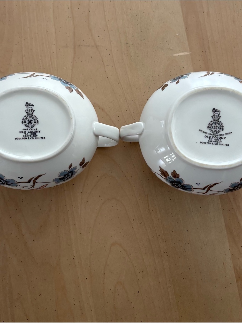 Royal Doulton Old Colony Sugar/Creamer & 3 Bowls. Made In England. See Photos. - Picture 8 of 14